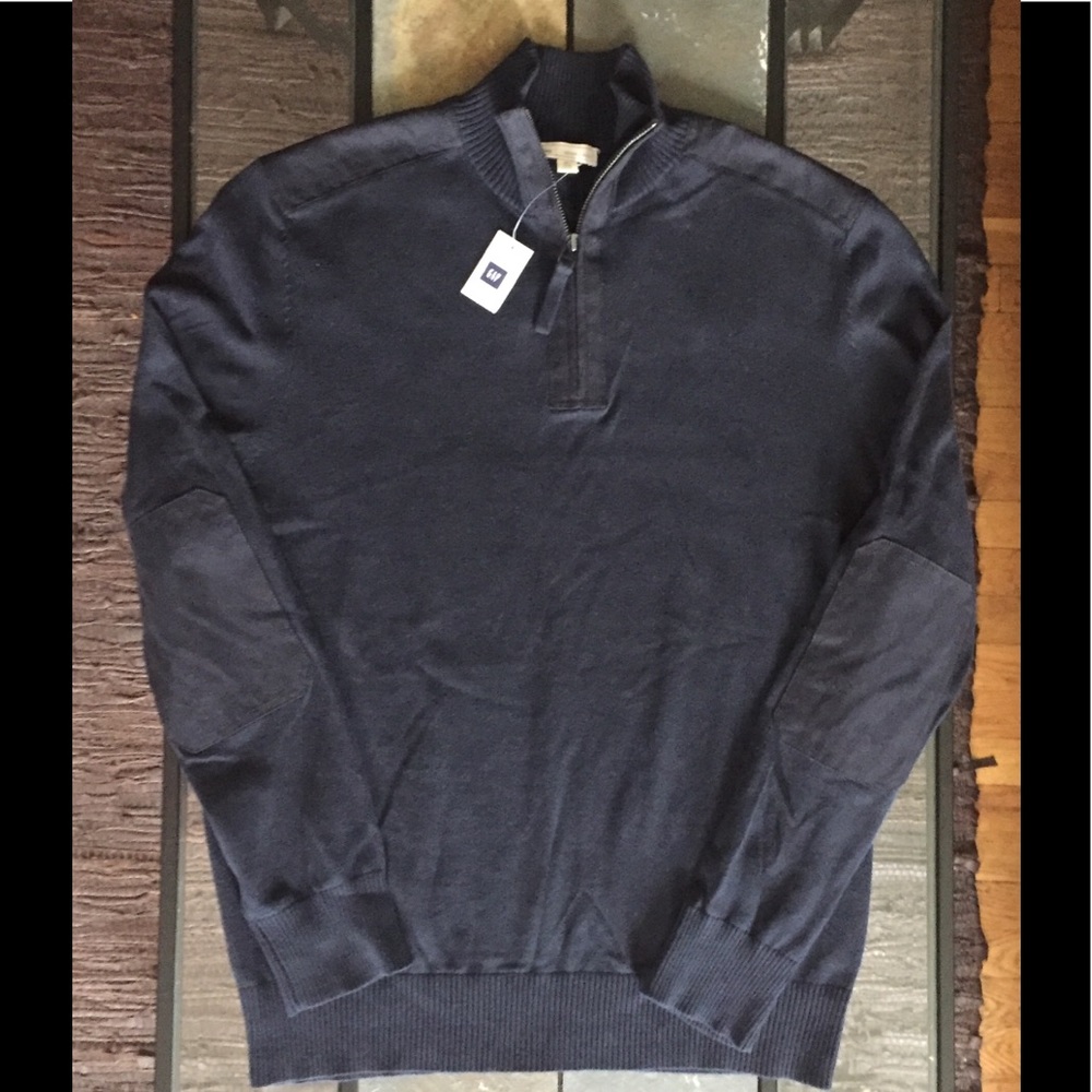 Gap Sweater XL Pullover 1/4 Zipper Navy Sweatshirt